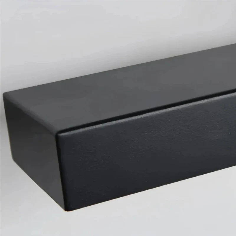 Moderne LED Außenwandleuchte mit Bewegungsmelder in Schwarz, IP65, 32–80 cm