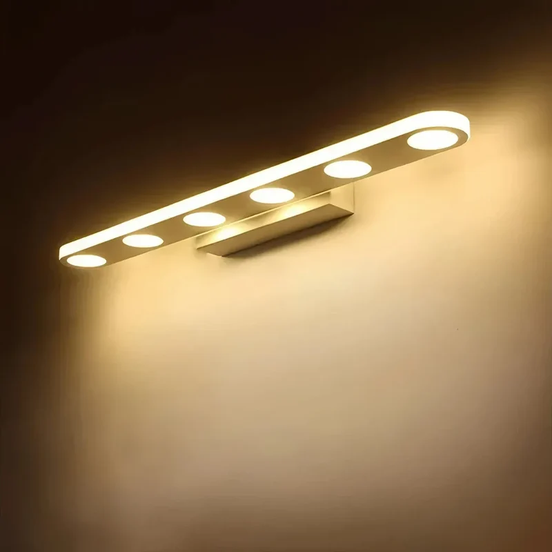 LED Badezimmer-Wandleuchte in Weiß, modern, dimmbar, IP44