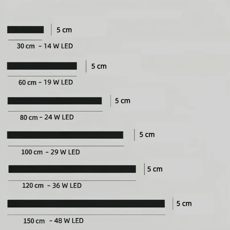 LED Außenwandleuchte mit Bewegungsmelder dimmbar, Schwarz, 30–150 cm