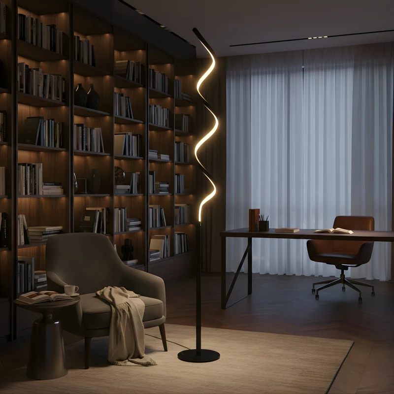 Elegante Retro-Stehlampe aus patiniertem Eisen – Bellatrix