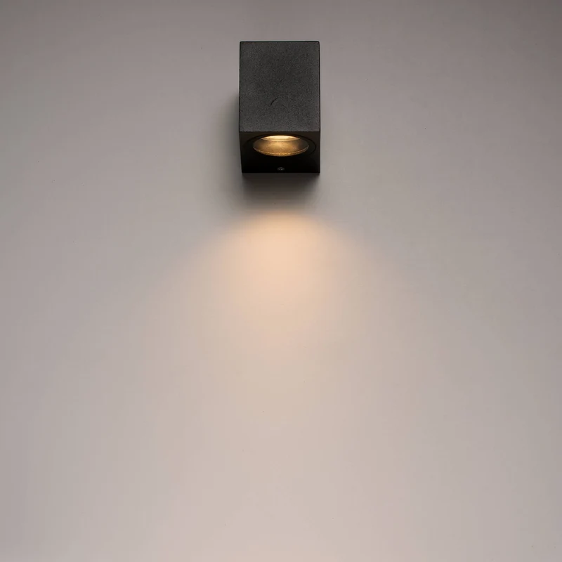 Außen-Wandleuchte schwarz 1x GU10 IP44 für LED und Halogen bis 35W - LED's Light