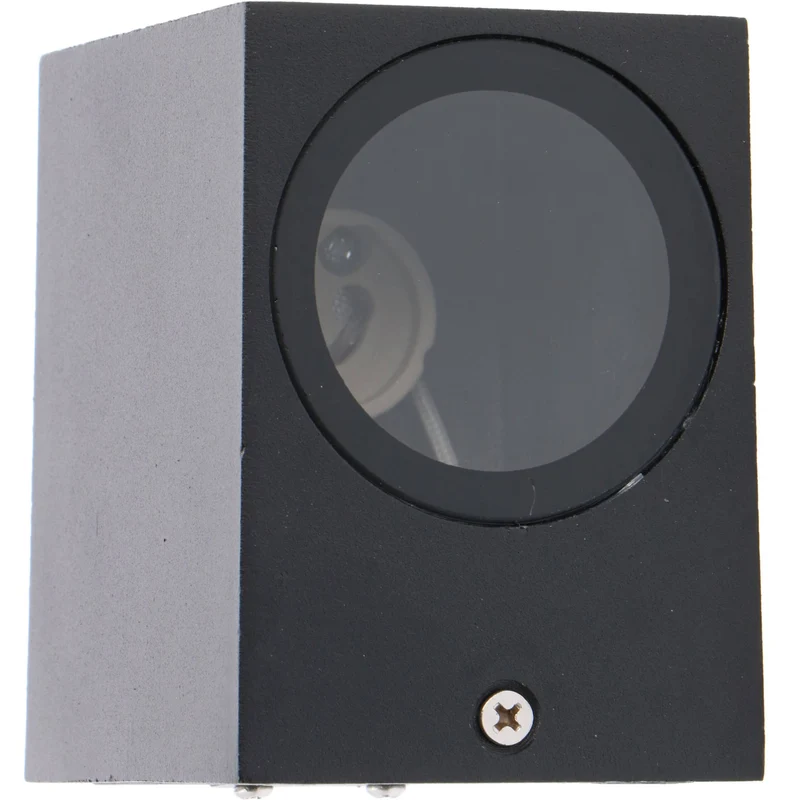 Außen-Wandleuchte schwarz 1x GU10 IP44 für LED und Halogen bis 35W - LED's Light