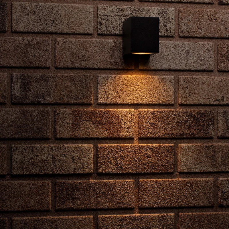 Außen-Wandleuchte schwarz 1x GU10 IP44 für LED und Halogen bis 35W - LED's Light