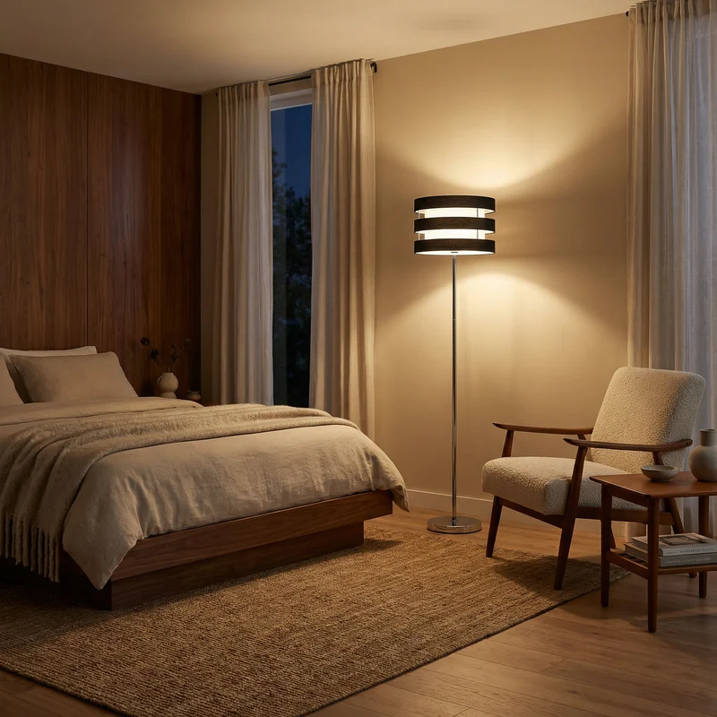 Moderne Stehlampe mit matter Oberfläche im zeitlosen Stil – Astoria