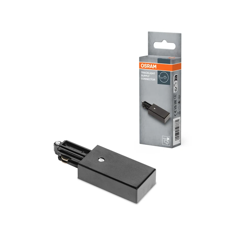 OSRAM TRACKLIGHT Einspeisung Stromschiene / Ersatzteil, schwarz