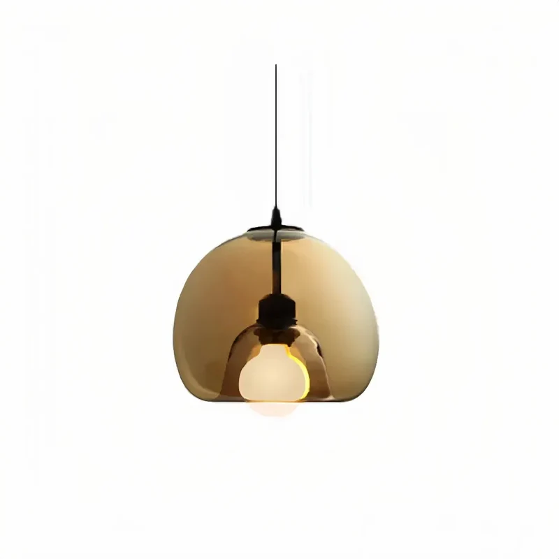 Pendelleuchte mundgeblasenes Glas Kugelform für Esszimmer