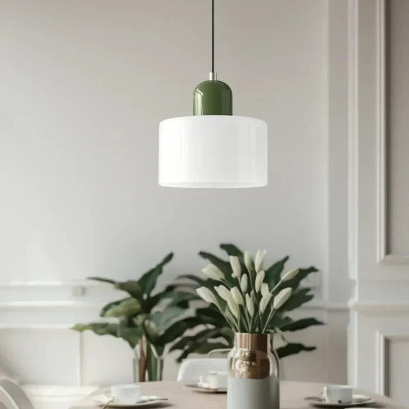 Pendelleuchte im nordischen Morandi-Stil aus Glas für das Esszimmer
