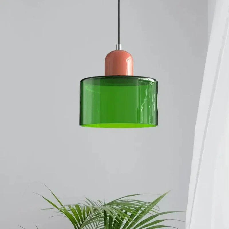 Pendelleuchte im nordischen Morandi-Stil aus Glas für das Esszimmer