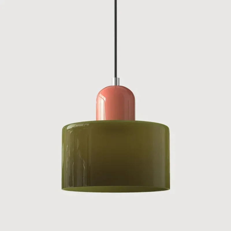 Pendelleuchte im nordischen Morandi-Stil aus Glas für das Esszimmer