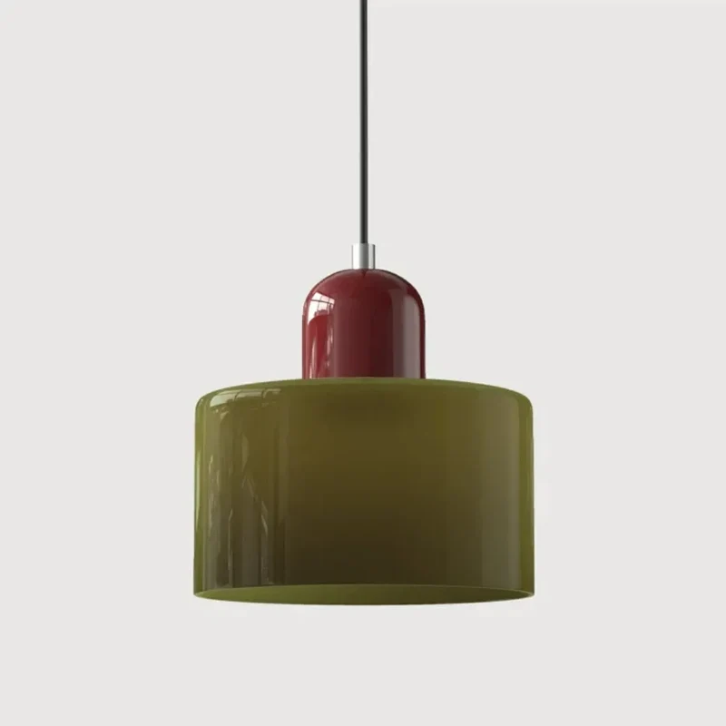 Pendelleuchte im nordischen Morandi-Stil aus Glas für das Esszimmer