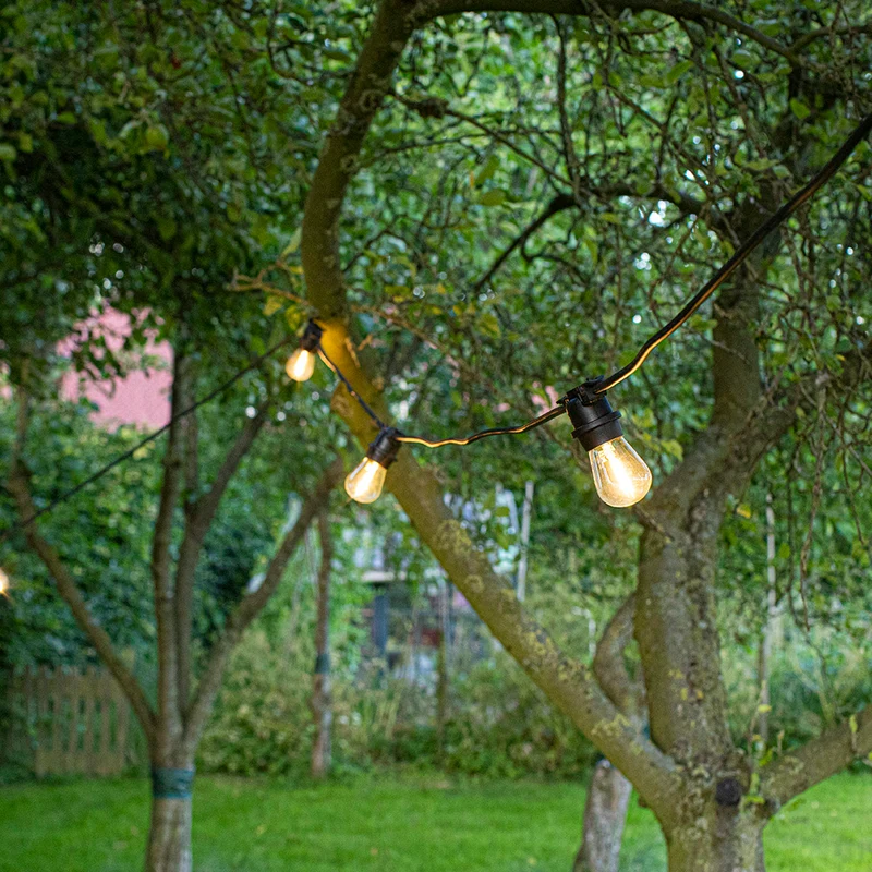 Stiftkabel 10 Meter - für alle E27 LED-Lampen | 10x E27 Fassung
