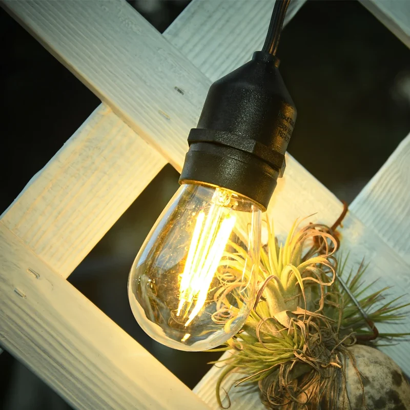 Stiftkabel 20 Meter - für alle E27 LED-Lampen | 20x E27 Fassung