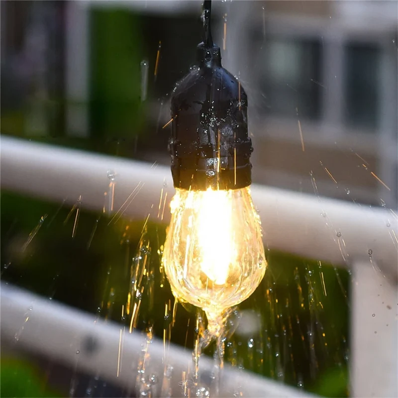 Stiftkabel 20 Meter - für alle E27 LED-Lampen | 20x E27 Fassung