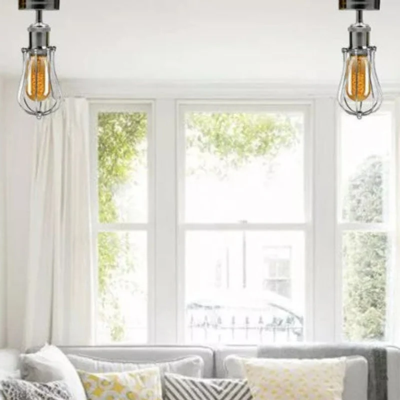 LEDSONE Käfig-Deckenlampe Metall-Leuchte im Industrie ~3160