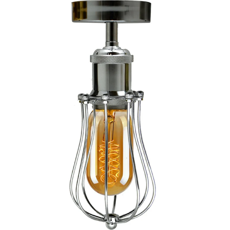 LEDSONE Käfig-Deckenlampe Metall-Leuchte im Industrie ~3160