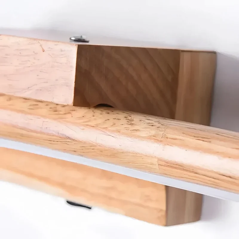 Bad Wandleuchte aus Holz – skandinavisches, längliches Design, IP44