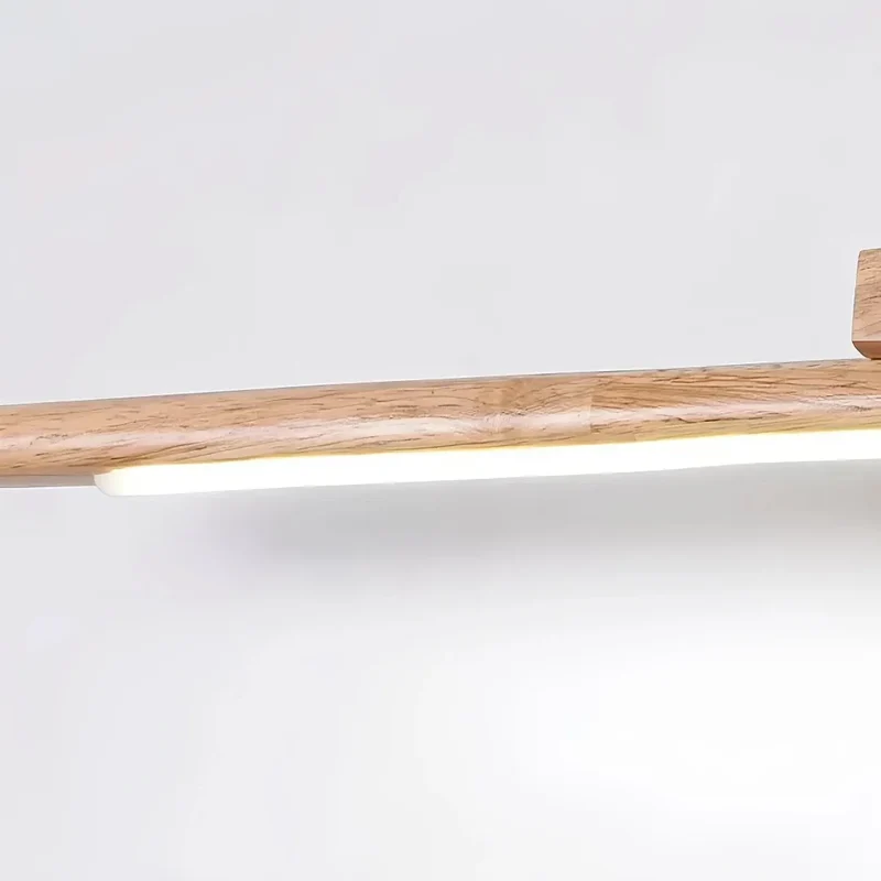 Bad Wandleuchte aus Holz – skandinavisches, längliches Design, IP44