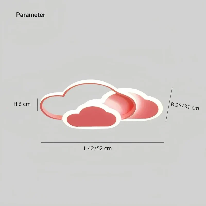 LED Deckenleuchte in Wolkenform fürs Kinderzimmer, dimmbar