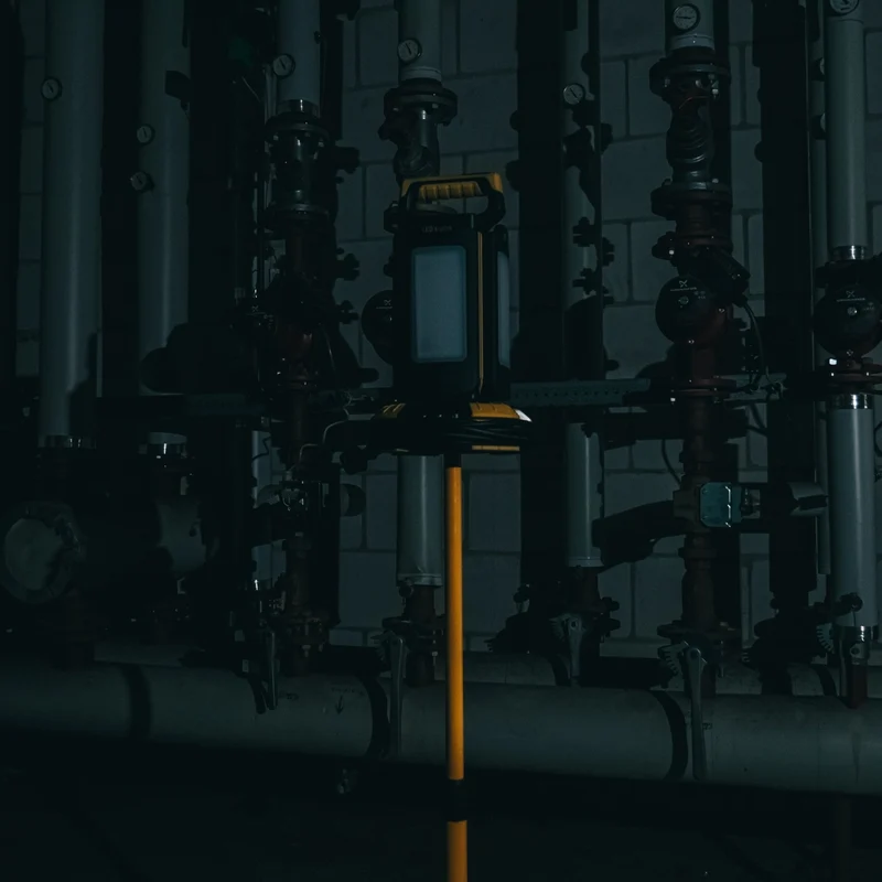 LED's Work NovaLight Bauleuchte 14000 - 4 Lichtpunkte - Dimmbar - IP54 wasser- und staubdicht
