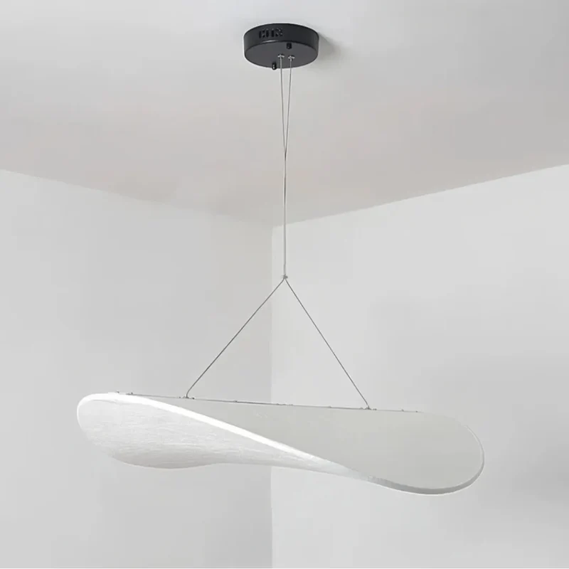 Pendelleuchte aus Seide im Wabi Sabi Design für Esszimmer