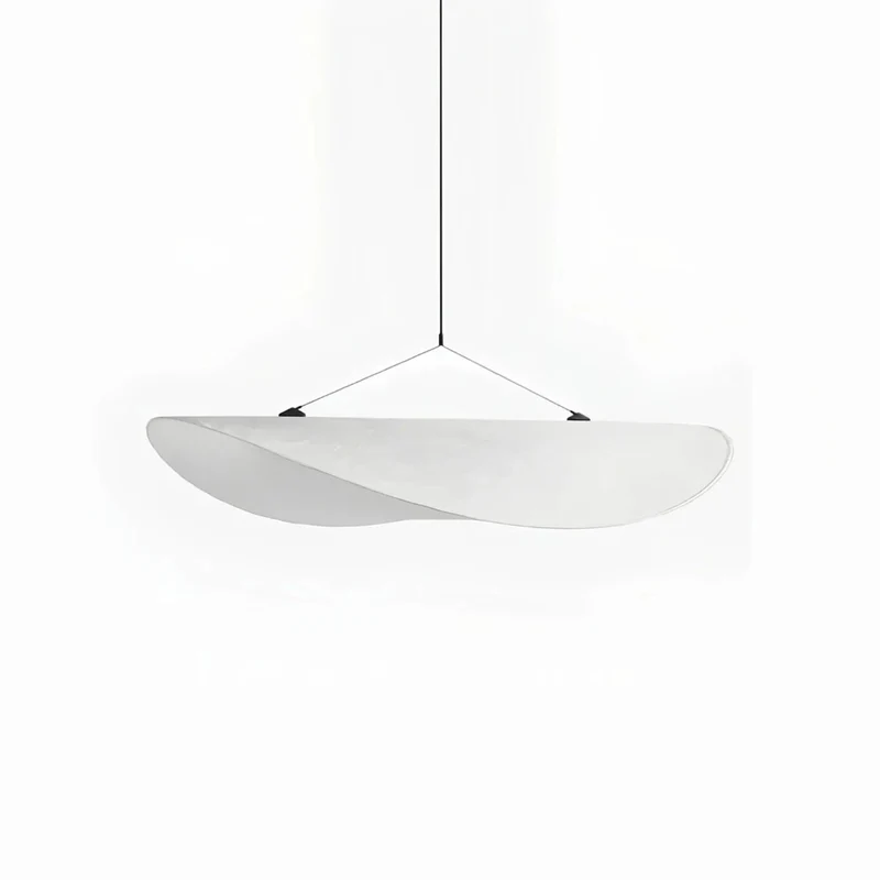 Pendelleuchte aus Seide im Wabi Sabi Design für Esszimmer