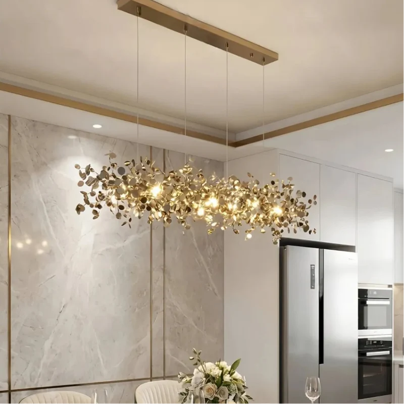 Moderne Sputnik LED Pendelleuchte aus Edelstahl, dimmbar, für Esszimmer