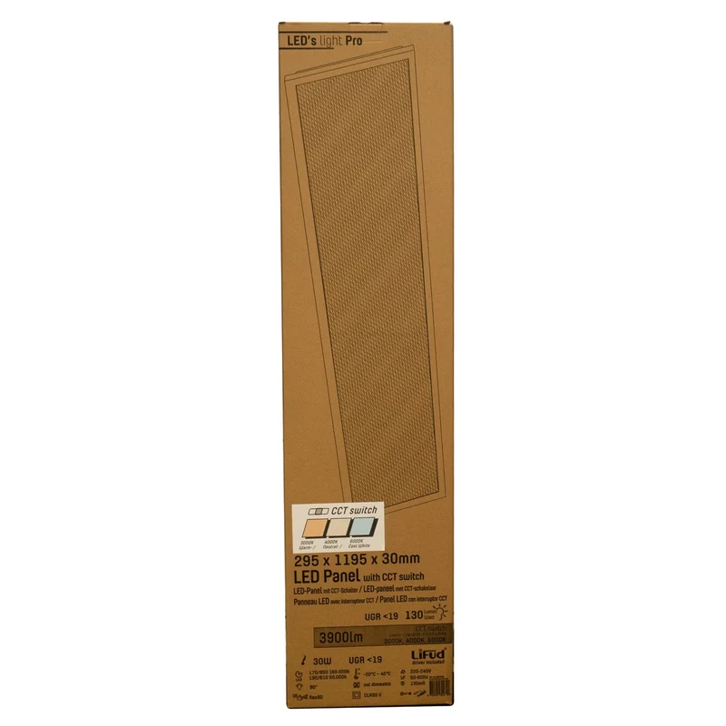 LED-Panel 30 x 120 cm 25W neutralweiß UGR<19 - LED's Light Pro