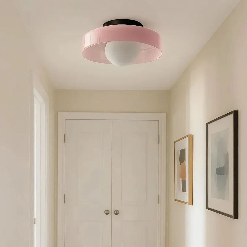 LED Glas-Deckenleuchte im Morandi-Stil für Flur und Eingangsbereich