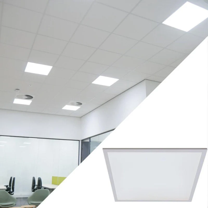 LED-Panel 60 x 60 cm – Abgehängte Deckenbeleuchtung – warmweißes Licht – 3450 lm