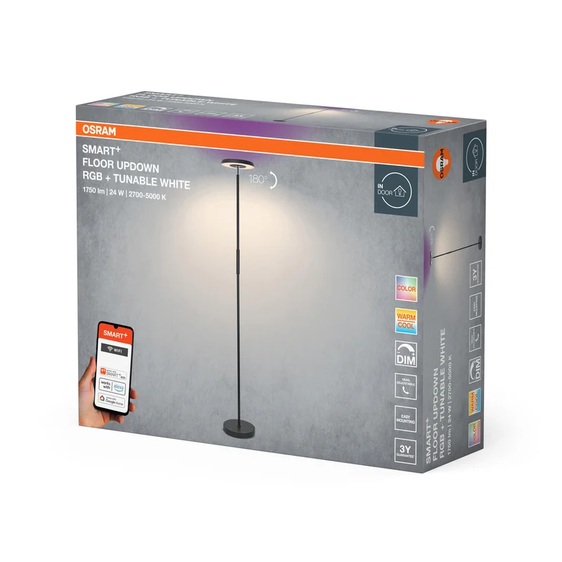 OSRAM SMART+ WIFI UPDOWN Stehleuchte, 1,5W, 2165lm