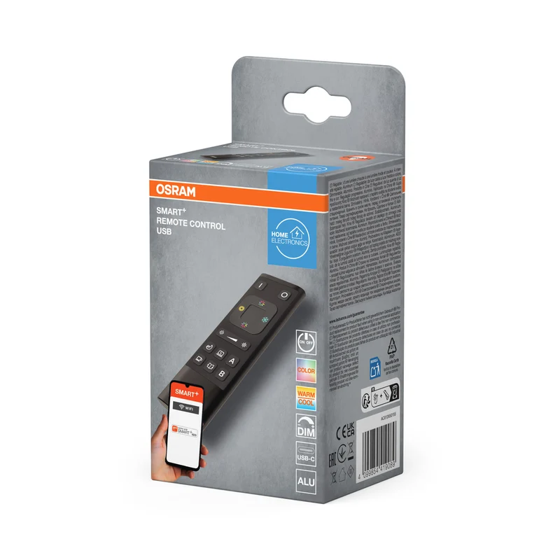 OSRAM Wifi SMART+ REMOTE CONTROL Fernbedienung USB-C, Aluminium, Black