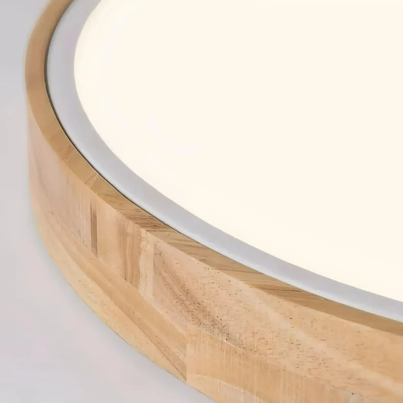 Skandinavische runde Deckenleuchte für das Schlafzimmer, dimmbar