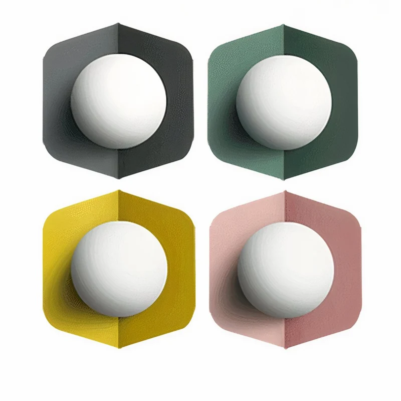 Skandinavische Morandi Wandleuchte in Kugelform