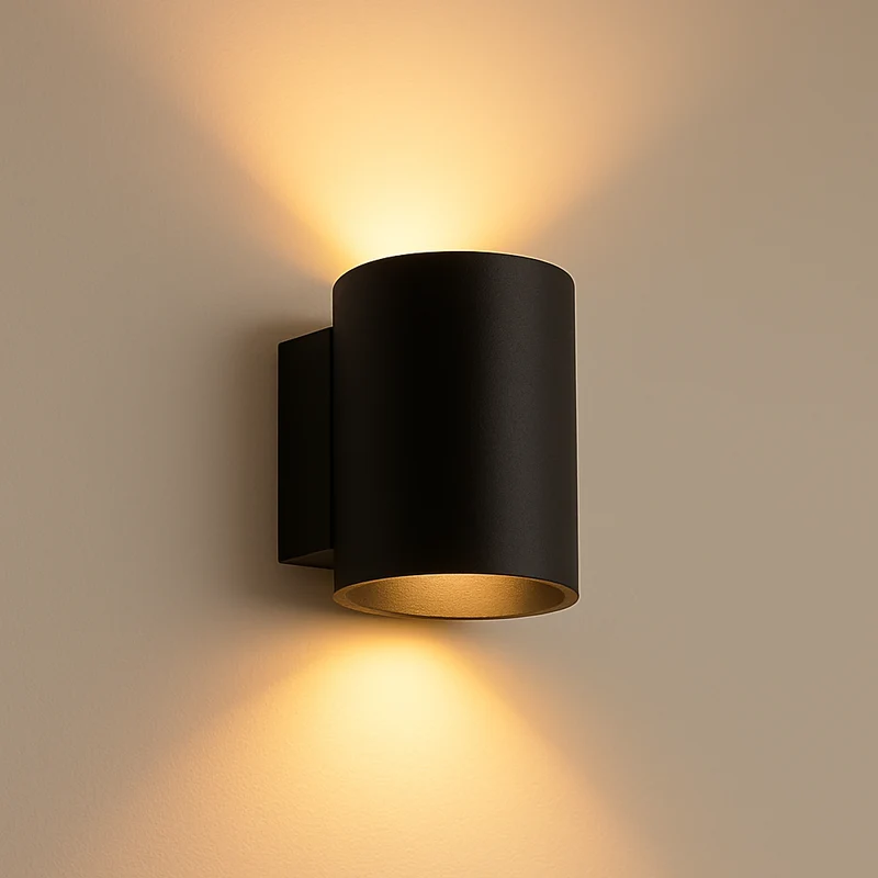 LED Wandleuchte schwarz Sonia | Rund | G9-Fassung