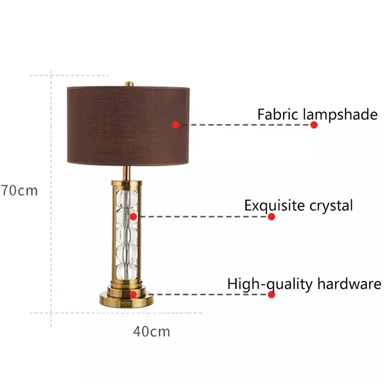 Moderne Nachttischlampe mit warmer und eleganter Atmosphäre – Saphira