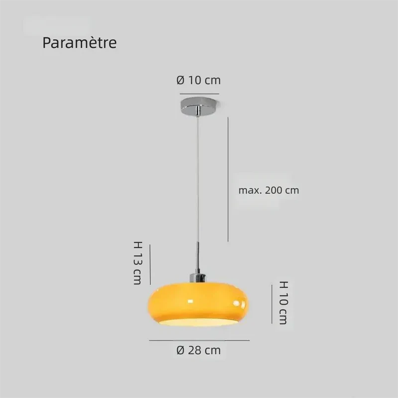 Bauhaus Pendelleuchte aus Glas fürs Esszimmer
