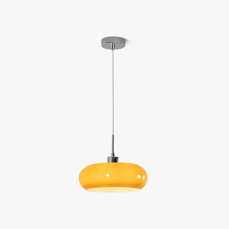 Bauhaus Pendelleuchte aus Glas fürs Esszimmer