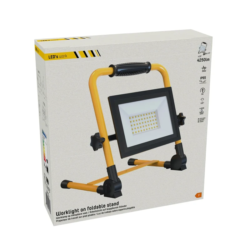 LED-Arbeitsstrahler 50W neutralweiß IP65 3,0 m Zuleitung - LED's Work