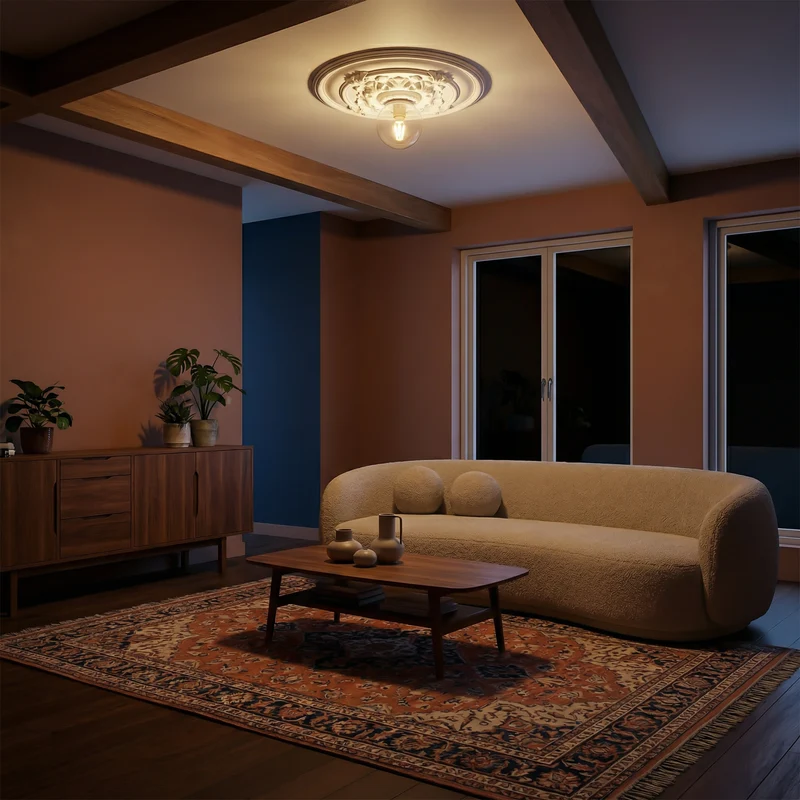 Vintage-Chic-Deckenleuchte mit dimmbarem LED-Licht – Orluna