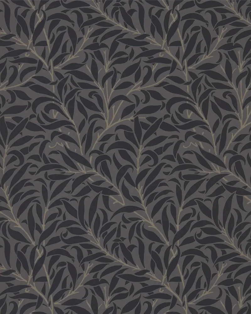 William Morris & Co. Tapet - Pure Willow Boughs Charcoal/Black