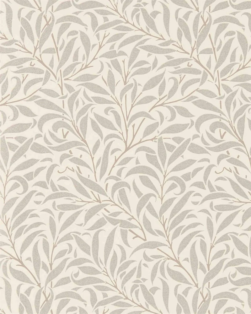 William Morris & Co. Tapet - Pure Willow Boughs Ecru/Silver