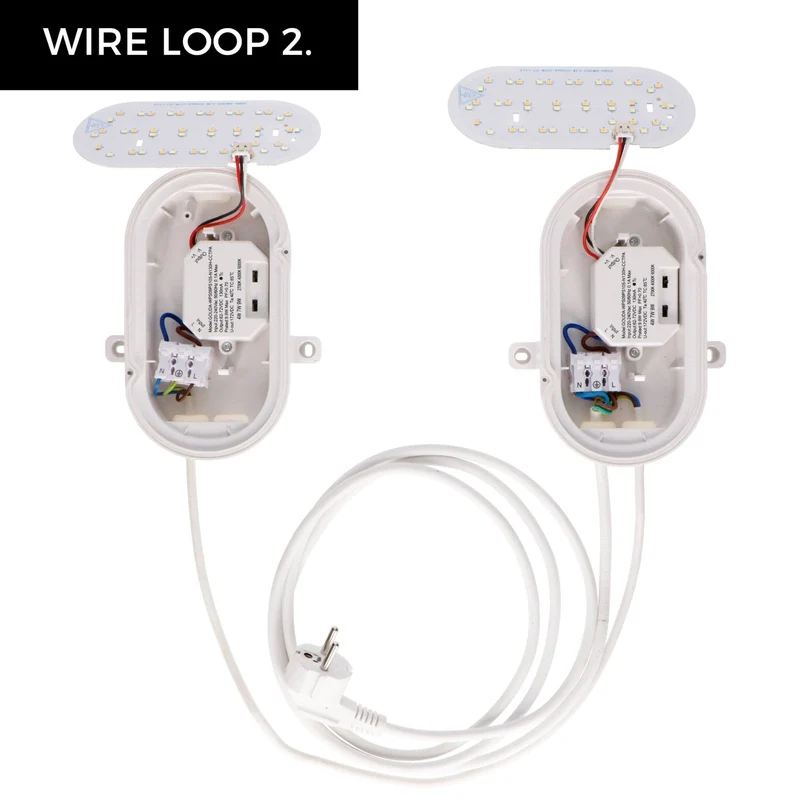 Ovalleuchte 9W CCT Leistungswahl IP65 IK10 3xKabeleinlass - LED's Light Pro