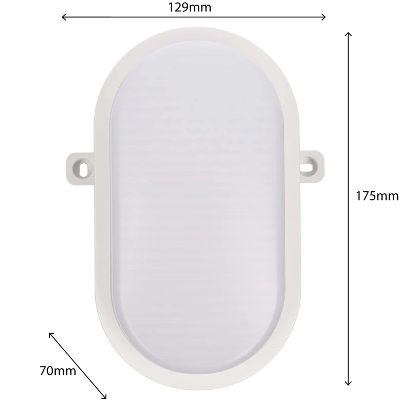 Ovalleuchte 9W CCT Leistungswahl IP65 IK10 3xKabeleinlass - LED's Light Pro