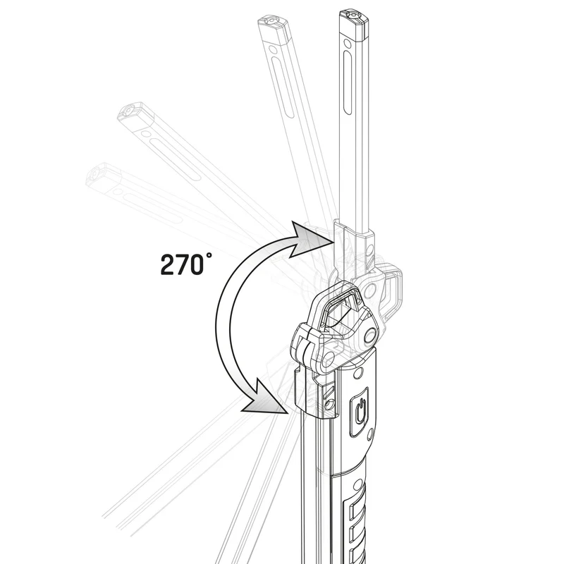 Akku LED-Inspektionsleuchte 3W kaltweiß IP54 klappbar - LED's Work