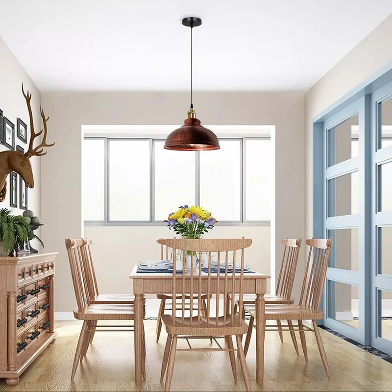 Moderne Retro Loft Deckenlampenschirm hängende Pendelleuchten~3091