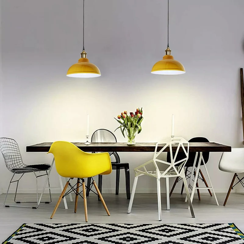 Esszimmer pendelleuchten | Kuppel | gelb | Ø 29 cm~3090