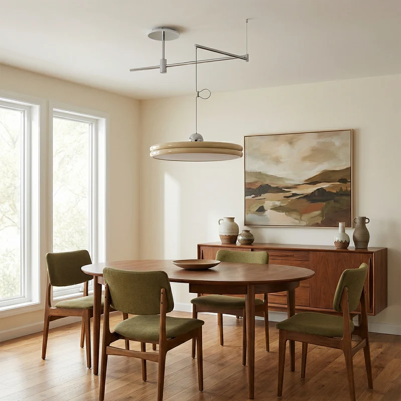 Elegante Deckenleuchte mit Winterambiente – Nara
