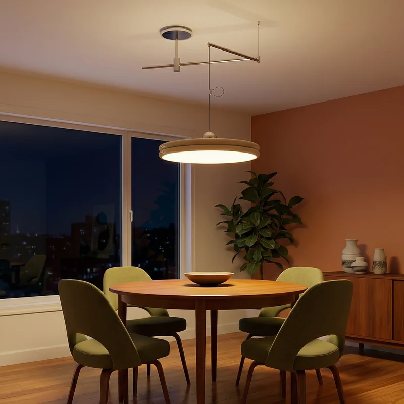 Elegante Deckenleuchte mit Winterambiente – Nara
