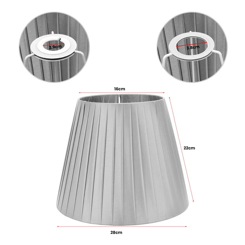 Lampenschirm Coolie-Form Stoff |E27| Reduzierring~3128