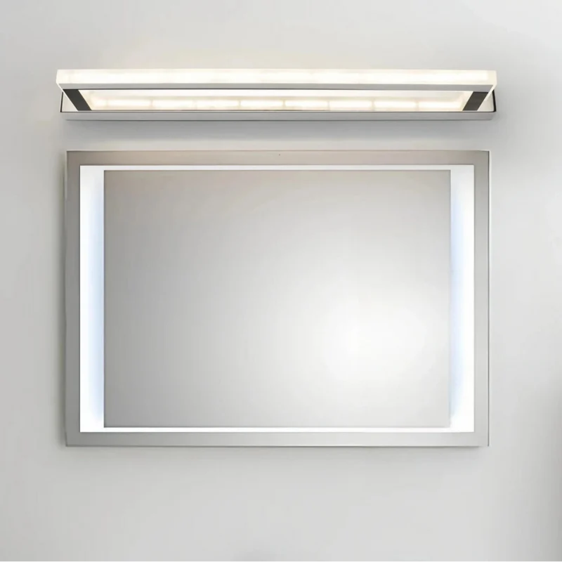 Moderne LED Bad-Wandleuchte aus Edelstahl, dimmbar, IP44